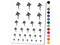 Kite Flying Temporary Tattoo Water Resistant Fake Body Art Set Collection